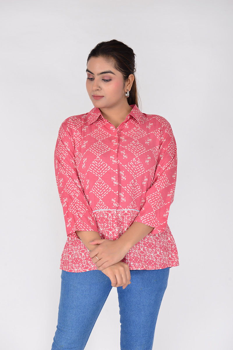 Sitayya Women Short Top Woven Rayon Top